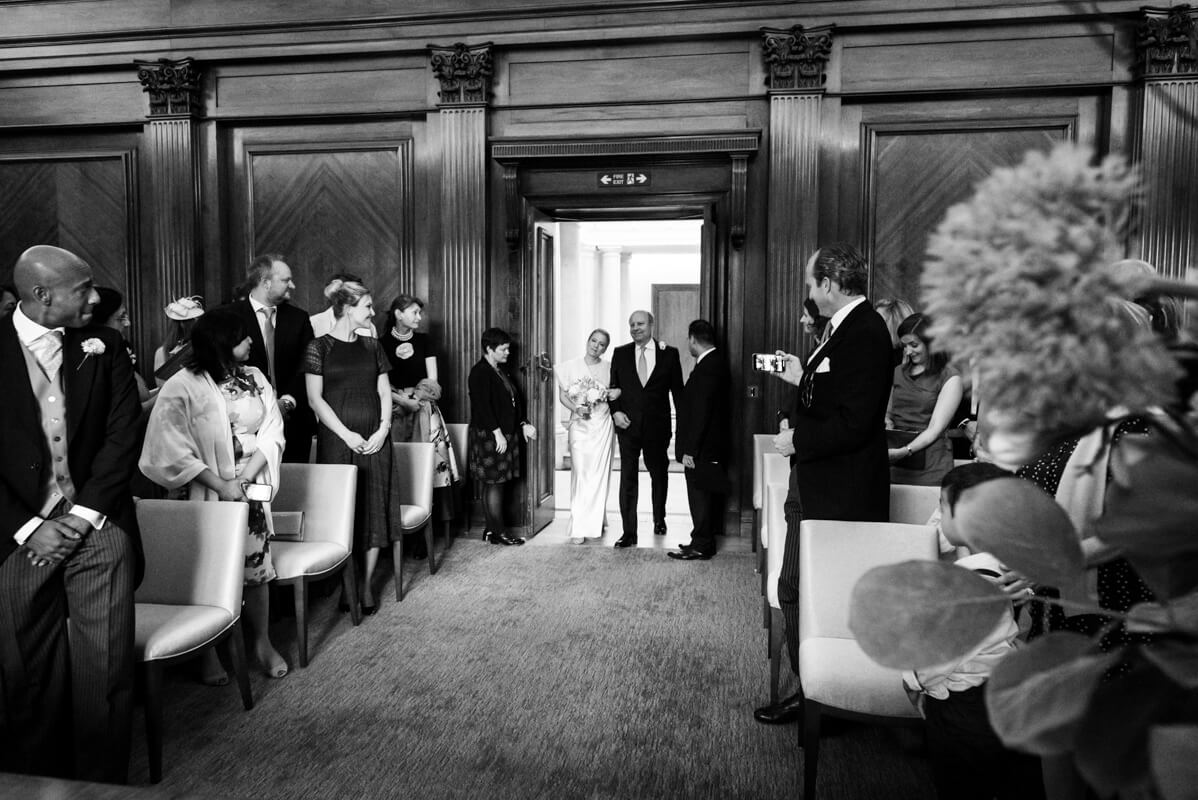 Wedding at Marylebone town hall