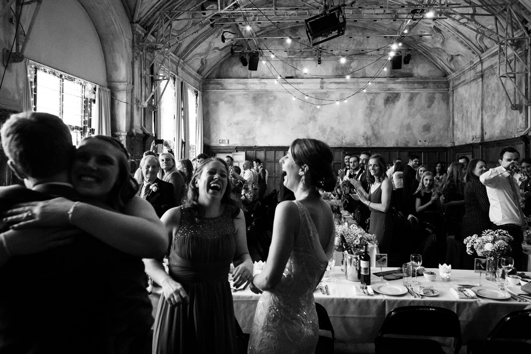 happy moments in battersea arts centre, black & white photography