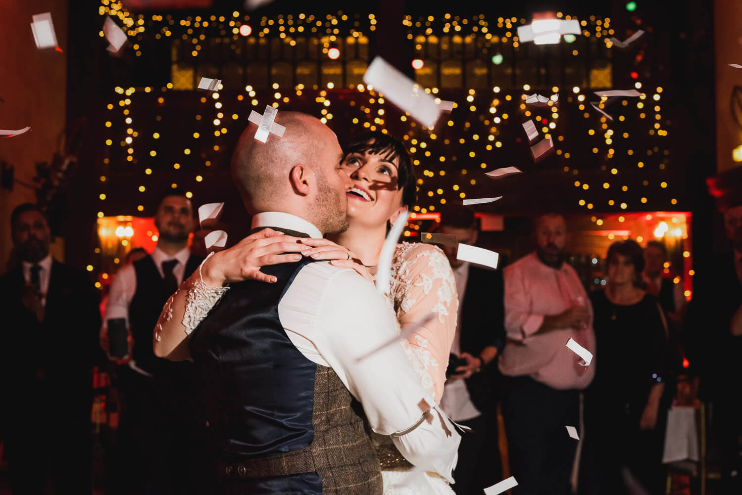 Confetti in Dance Floor at Weddings, Carine Bea Photography