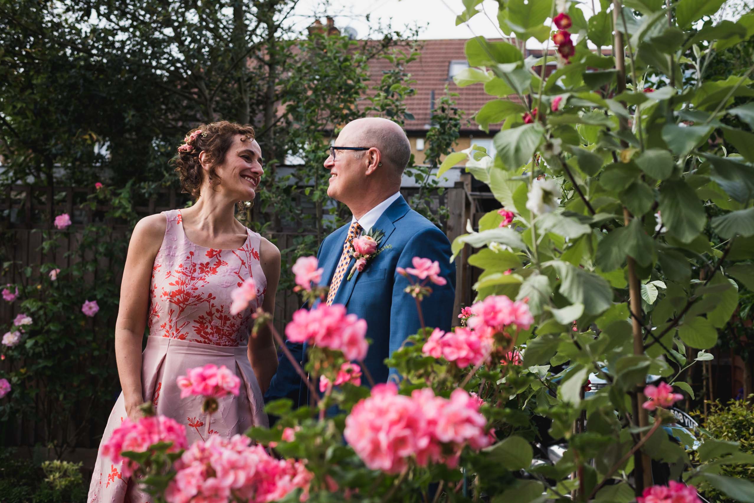 carine bea photography, harvey nichols floral wedding dress